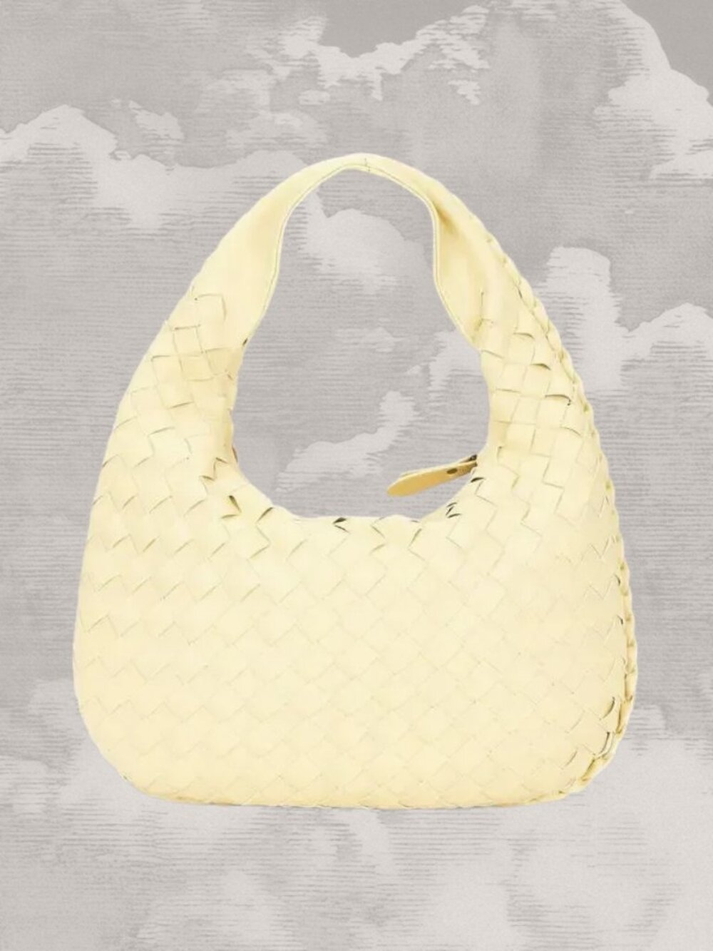 8 OTHER REASONS Emily Shoulder Bag Woven Butter Yellow Hobo faux leather NTW